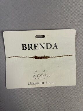 Brenda Gold Nameplate Bracelet by
